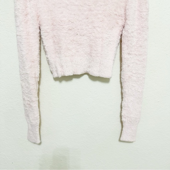 FOR LOVE & LEMONS pink Sheila Cropped Cardigan sweater - Picture 8 of 11